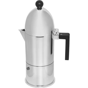 Гейзерная кофеварка Alessi La Cupola A9095/6 B, 300 мл, серебристая