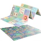 NICEKIDS Double-sided Foldable Foam Play Mat Pad Rug for Children, City/Alphabet, 200x150cm