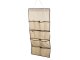 Auduma organizators skapim rotaslietām un aksesuāriem, 90x45 cm, smilškrāsas