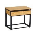 Ligzdu kafijas galdiņu komplekts 2 gab., dabīga koka krāsā