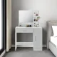 Moderns tualetes galdiņš ar spoguli un atvilktni ModernHome, balts