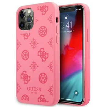 Guess чехол для iPhone 12 Pro Max Peony Collection Фуксия