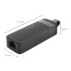 Сетевой адаптер Orico UTK-U3 USB-A 3.0 RJ45 Gigabit Ethernet 1 Гбит/с, черный
