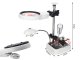 Third Hand Soldering Stand with Magnifier and 6 LED Light