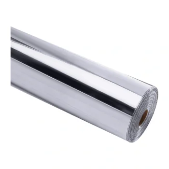 Самоклеящаяся пленка HTVRONT Chrome Metallic, 30.5 см x 90 см, серебристая