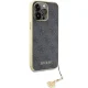 Guess iPhone 15 Pro Max vāciņš 4G Charm, pelēks
