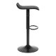 ModernHome Adjustable Bar Stool Swivel Seat Footrest Faux Leather Black