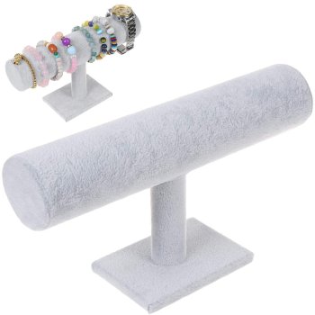 Rotaslietu statīvs pulksteņiem un aprocēm, pelēks