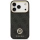 Чехол Guess 4G Strass Logo MagSafe для iPhone 17 Pro - черный