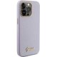 Guess iPhone 15 Pro vāciņš Glitter Glossy Script, ceriņu