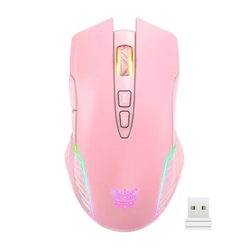 Bezvadu spēļu pele ONIKUMA CW905 2.4G, rozā