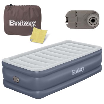 Bestway Twin Raised Air Mattress with Built-in Pump 191x97x51 cm 6713G