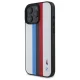 BMW BMHMP16X23PUPTH iPhone 16 Pro Max 6.9" balts/balts cietais futrālis M Perf. Trīskrāsu apdrukātas svītras...