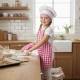 Детский набор повара с фартуком и колпаком 26646, розовый