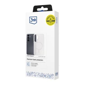 MagSafe Telefona Vāciņš 3mk Smoke MagCase iPhone 17 Balts Caurspīdīgs | Phone Case Cover