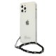 Guess iPhone 12 Pro Max vāciņš Pearl Collection, caurspīdīgs