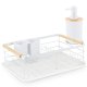 Massido MS-600 Metal Dish Drainer Rack with Tray, White