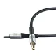 Кабель 3Mk Protection AUX 3.5 мм на USB-C, 1м, серебристый