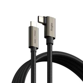 Кабель Ringke USB-C USB 3.2 Gen 2x2, PD 3.1 240W, 4K 60Hz, 2 м, черный