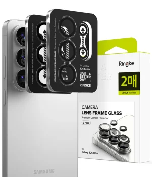 Kameras aizsargstikls Ringke Camera Frame Protector Samsung Galaxy S26 Ultra, 2 gab., melns