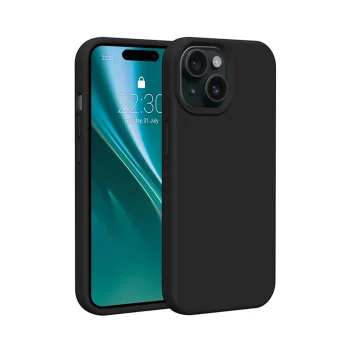Etteri Silicone Case for Apple iPhone 14, Black