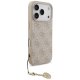 Guess iPhone 17 Pro vāciņš 4G Charms Collection MagSafe, rozā