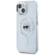 Чехол Karl Lagerfeld IML Metal Karl Head MagSafe для iPhone 15, Белый