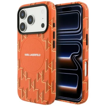 MagSafe Vāciņš Karl Lagerfeld iPhone 17 Pro Oranžs | Phone Case Cover