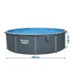 Панельный садовый бассейн Bestway 561CU 488 x 132 см 13в1