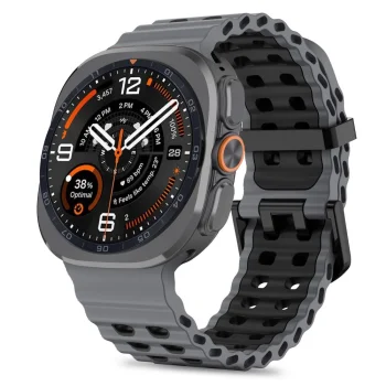 Pulksteņa siksniņa Tech-Protect Iconband Pro priekš Samsung Galaxy Watch Ultra 47mm, pelēka/melna