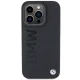 BMW iPhone 15 Pro Case Leather Hot Stamp MagSafe, Black