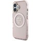 Guess IML Metal Mountain Logo MagSafe vāciņš Apple iPhone 16 - Rozā