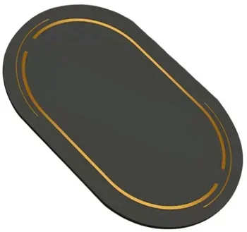 Быстросохнущий Коврик для Ванной Комнаты, Чёрный | Quick-Dry Bathroom Mat