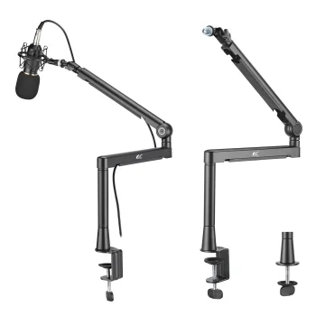 Алюминиевая микрофонная стойка NanoRS RS471, черная