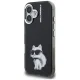 Чехол Karl Lagerfeld IML Aquarelle Choupette & Logo для iPhone 16, черный