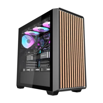 Datora korpuss Darkflash DS900WD ar 4 ventilatoriem, melns