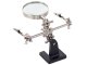 Helping Hand Soldering Stand with 2.5x Magnifier and Alligator Clips