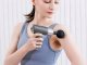 Massage Gun for Body and Back, 4 Attachments, Grey