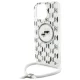 Чехол Karl Lagerfeld для iPhone 16 Pro Max IML Crossbody Karl & Choupette, прозрачный