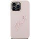 Apple iPhone 15 Pro 6.1\'\' Karl Lagerfeld Silicone Karl Script Cover Case, Pink