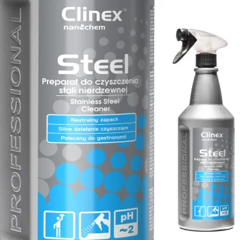 Šķidrums mēbeļu un nerūsējošā tērauda iekārtu tīrīšanai CLINEX Gastro Steel 1L | Liquid for cleaning...
