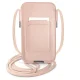 Guess Saffiano Strap tālruņa soma 6.1\'\' - Rozā