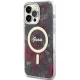 Guess iPhone 14 Pro Max vāciņš Flower MagSafe, zaļš