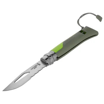 Карманный нож Opinel No. 08 Outdoor, зеленый