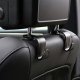 Универсальный автомобильный крючок-вешалка для сумок, черный