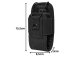 Walkie Talkie Holster Radio Pouch Belt Holder Case, Black