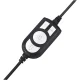Conceptronic POLONA05B Stereo USB austiņas ar mikrofonu Melnas