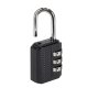 Combination Padlock for Suitcases and Bags, Black