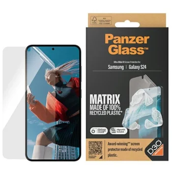 PanzerGlass Ultra-Wide Fit закаленное стекло с D3O® аппликатором для Samsung Galaxy S24