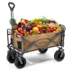 Qunature salokāms, transporta, dārza ratiņš, lieli riteņi ar slēdzi - brūns | Foldable, Transport, Garden...
